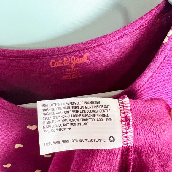 Girls Heart print dress size 10/12 - Picture 5 of 5